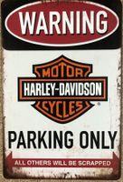 Harley Davidson Parking Only Blechschild