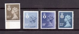 1981 Briefmarkenlot Nordirland Queen Elizabeth II postfrisch