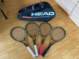 4x Head Tennisschläger - Gravity Tour + Tennistasche