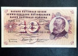 10er Banknote Franken Schweiz 1963