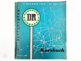 DR Deutsche Reichsbahn DDR Kursbuch Winter 1960/61 Fahrplan