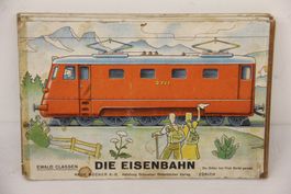 Seltenes und rares Kinder Eisenbahnfaltbuch " Die Eisenbahn"