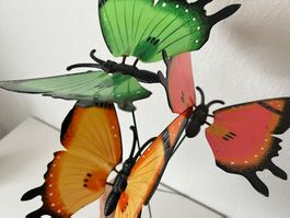 Gartendeko 3 Schmetterlinge 70 cm hoch Flügel 20 x 20 cm