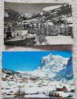 2 alte Ansichtskarten Postkarten von Grindelwald, gelaufen
