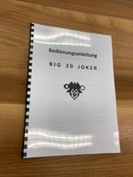 Big 20 Joker Bedienungsanleitung