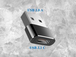 Metall Adapter USB A auf USB C
