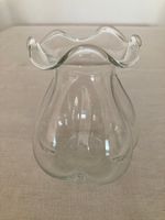 Hergiswiler Glas Corona-Vase, handgefertigt, 13.5 x 12 cm