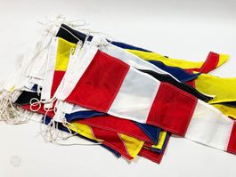 Signalflaggen Set 40 Teile Flaggen 30x40 cm Wimpel 70 cm