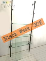 BLACK WEEK -30% * Retro Regal m. Glastablare * 60er Jahre