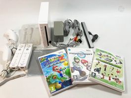 Nintendo Wii Konsole + Controller + Kabel + Games Mariokart