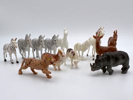 13 Tierfiguren ca. 1970er Jahre gebraucht