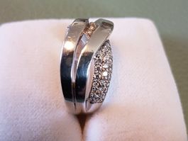 Silber Ring mit Zirkonien
