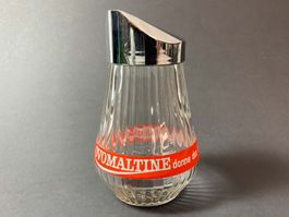 Ovomaltine Zuckerstreuer Vintage 50s 60s Ovo Streuer Glas