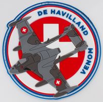 SWISS AIR FORCE DE HAVILLAND VENOM 3D mit Klett