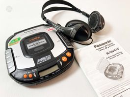 Panasonic SL-SW415 CD Player & VM55 Headphones Vintage 90s