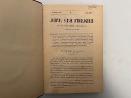 Journal Suisse d‘Horlogerie, 1893 ///S872