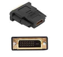 DVI-D 24 + 1 Pin mâle vers HDMI femelle