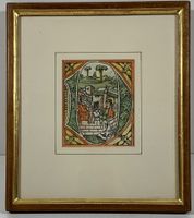 Bild-Initiale "D'(Johannes - Brief)aus der Zainer Bibel 1475