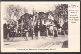 ^Zürich , Privatklinik u. Sanatorium Holderstrasse ,gel.1920