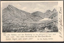 ^Das alte Goldau vor dem Bergsturz , gel. 1905