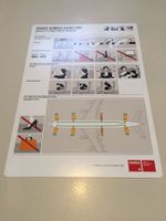 Swiss First issue A340 safety card