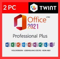MS Office Professional Plus 2021 2PC LTSC Vollversion TWINT!