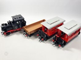 Playmobil LGB Eisenbahn Spur G Dampflok + Personenwagen