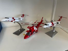 Rega Jet und Helikopter
