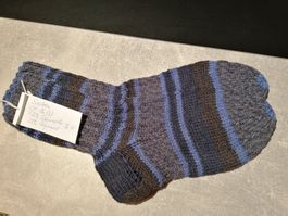 Socken handgestrickt Gr. 36/37, Schurwolle/Polyamid