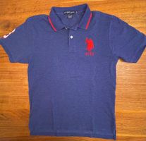 U.S.POLO ASSN. Poloshirt, marine-rot, Jugendgr. L (164/176)