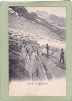 Crevasse am Eigergletscher 1909