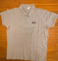 NEU: HUGO BOSS-ähnliches Poloshirt, grau, mit Logo, Grösse L
