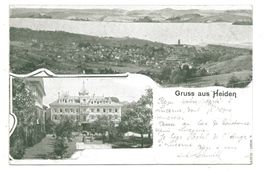 Gruss aus Heiden (AR) Hôtel Krone - Jugendstil - 1904