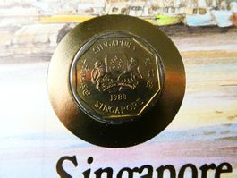 Singapore 1988, 1 Dollar unzirkuliert