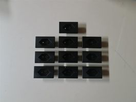 FLF Steckdosenfronten T23 schwarz 10Stk.
