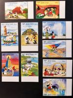 DISNEY STAMPS BUTHAN WONDERS OF THE WORLD 1991‪‪‪