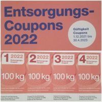 ENTSORGUNGS-COUPONS STADT ZÜRICH gültig bis 30.04.2023