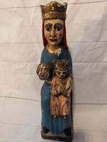 Holzfigur Königin mit Kind Geschnitzt ca 30 cm hoch
