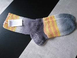 Socken handgestrickt Gr. 46/47, Schurwolle/Polyamid