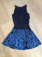 Kleid blau Pailletten Gr. 38 Kookai