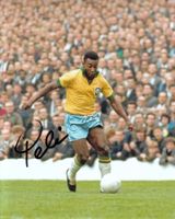 Fussball: Pelé (1940-2022) - orig. sign. Grossfoto