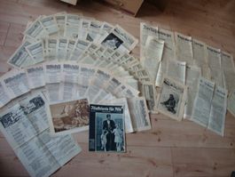 Viele antike Zeitungen ab 1907 vom Toggenburg, Emmental etc.