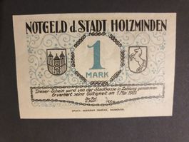 Deutsches Reich, Notgeld Holzminden 1922, 1 mark L607 UNC