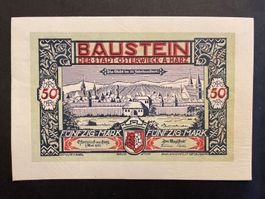Germany Notgeld Osterwieck-Harz LEDER 50 Mark,  1.Mai 1922