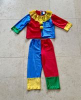 Clown Fasnachtskostüm 2-teilig für Kinder, ev. Gr. 110/116