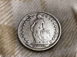 Schweiz 2 Franken 1886 Silber Rar