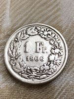 Schweiz 1 Franken 1906 Silber Rar
