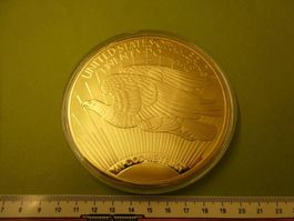 USA 1933 Liberty, 20 Dollars - Replika vergoldet, PP Zertifi