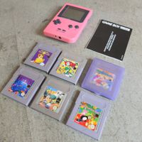 Pink GameBoy Pocket + 6 Spiele