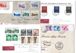 4 Briefe Liechtenstein 1944-1946